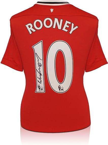 signed wayne rooney manchester united shirt
